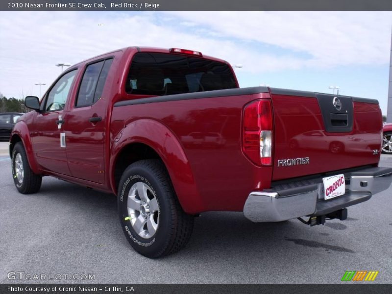 Red Brick / Beige 2010 Nissan Frontier SE Crew Cab