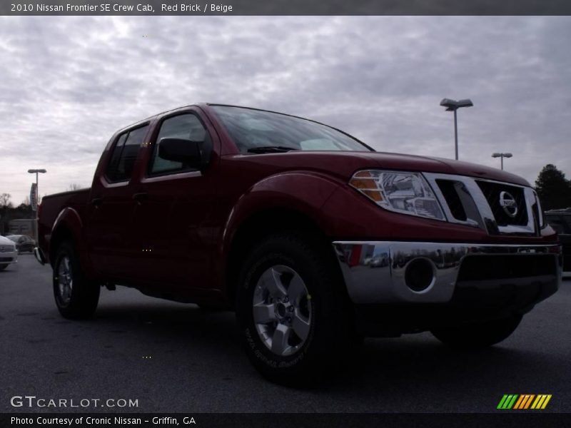 Red Brick / Beige 2010 Nissan Frontier SE Crew Cab