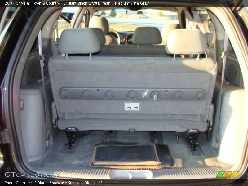 Brilliant Black Crystal Pearl / Medium Slate Gray 2007 Chrysler Town & Country