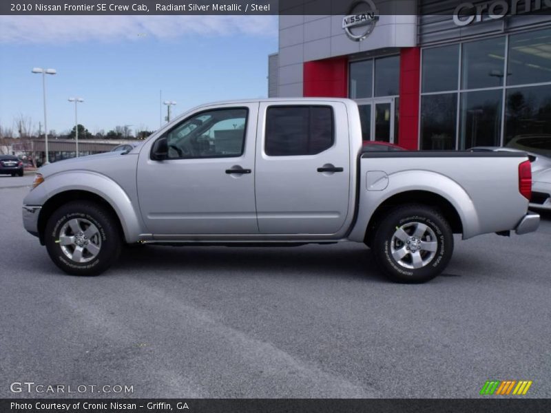 Radiant Silver Metallic / Steel 2010 Nissan Frontier SE Crew Cab