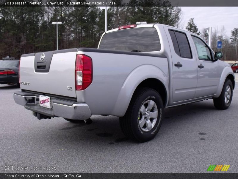 Radiant Silver Metallic / Steel 2010 Nissan Frontier SE Crew Cab