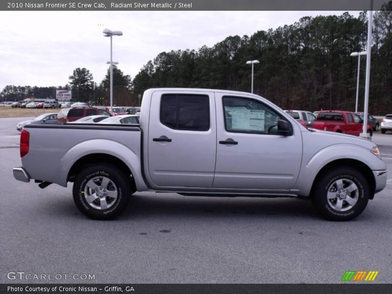 Radiant Silver Metallic / Steel 2010 Nissan Frontier SE Crew Cab
