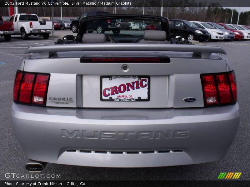 Silver Metallic / Medium Graphite 2003 Ford Mustang V6 Convertible