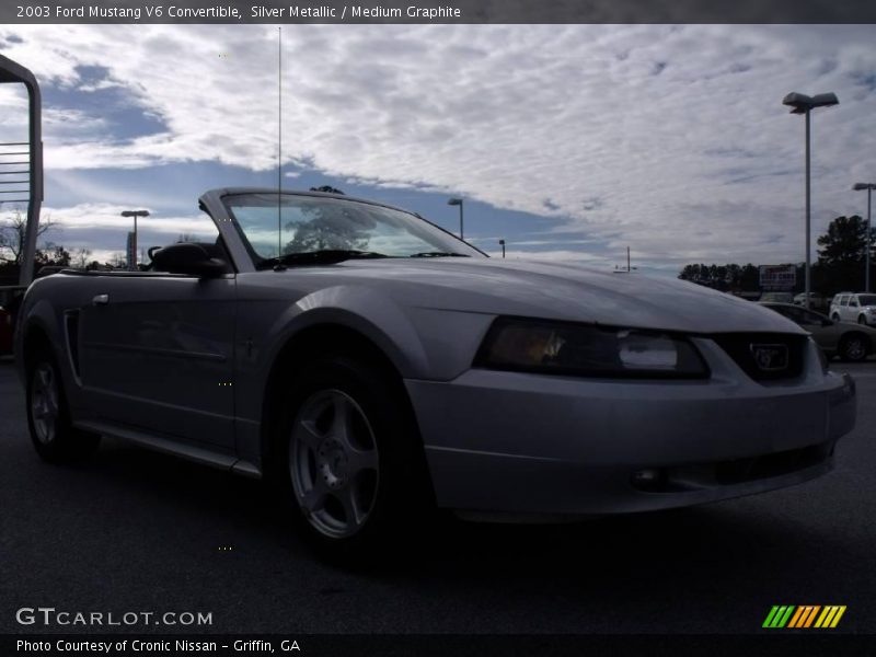 Silver Metallic / Medium Graphite 2003 Ford Mustang V6 Convertible
