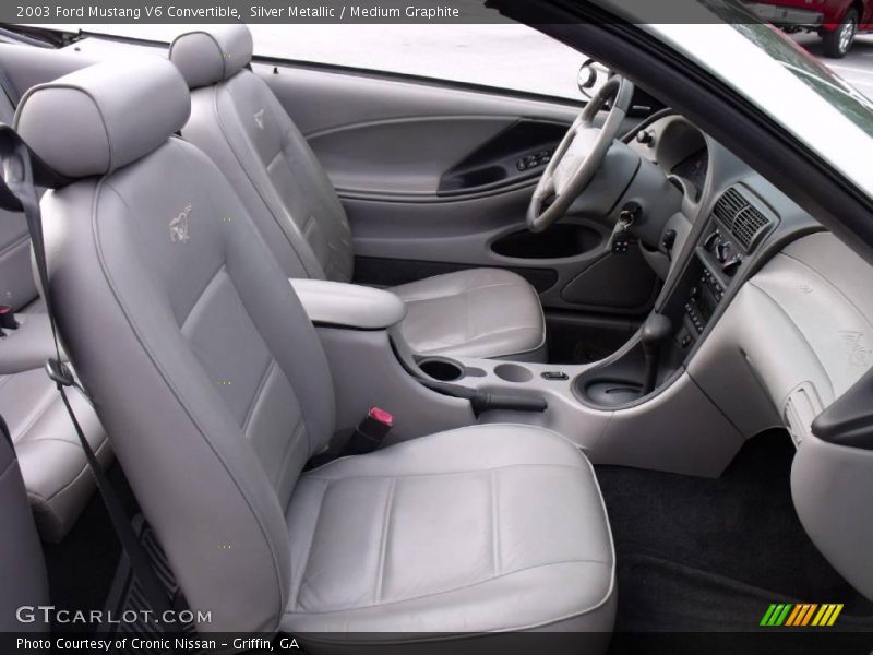 Silver Metallic / Medium Graphite 2003 Ford Mustang V6 Convertible