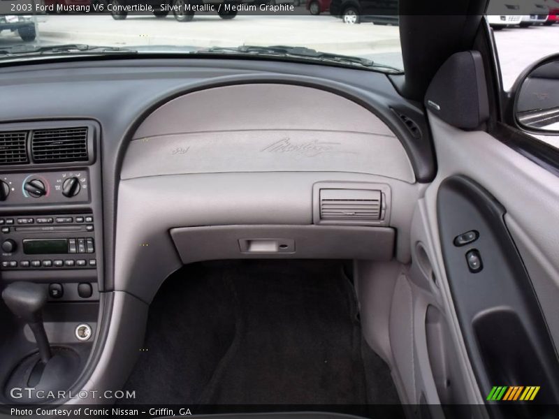 Silver Metallic / Medium Graphite 2003 Ford Mustang V6 Convertible
