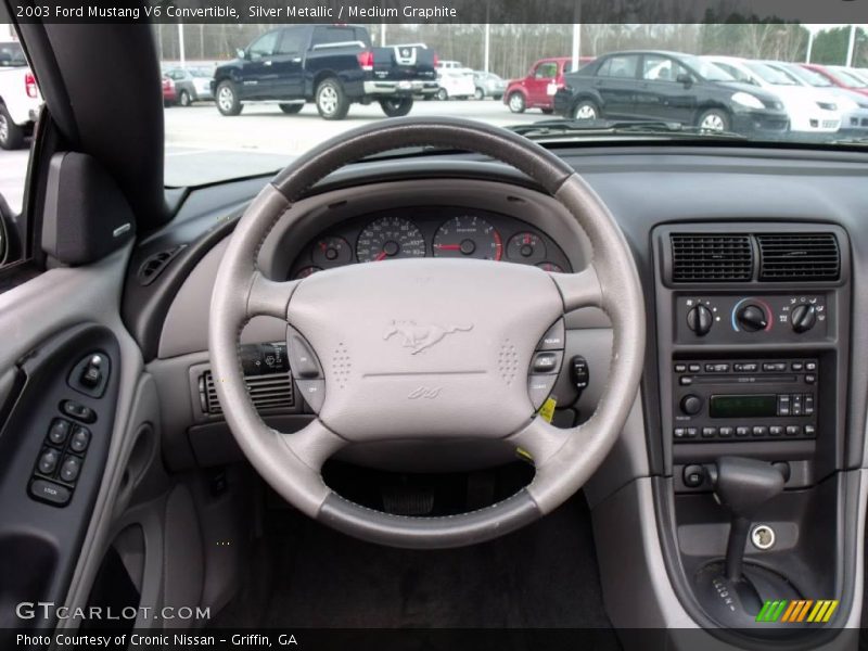 Silver Metallic / Medium Graphite 2003 Ford Mustang V6 Convertible