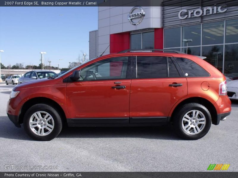 Blazing Copper Metallic / Camel 2007 Ford Edge SE