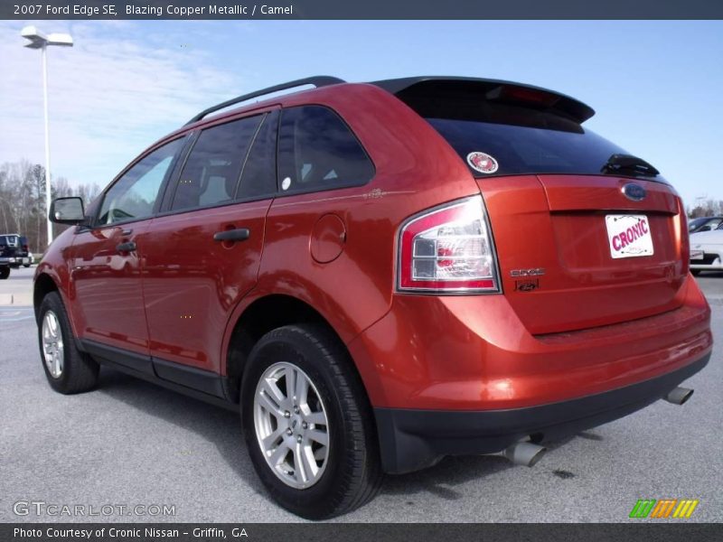 Blazing Copper Metallic / Camel 2007 Ford Edge SE
