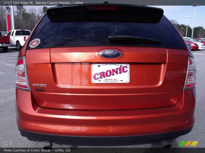 Blazing Copper Metallic / Camel 2007 Ford Edge SE