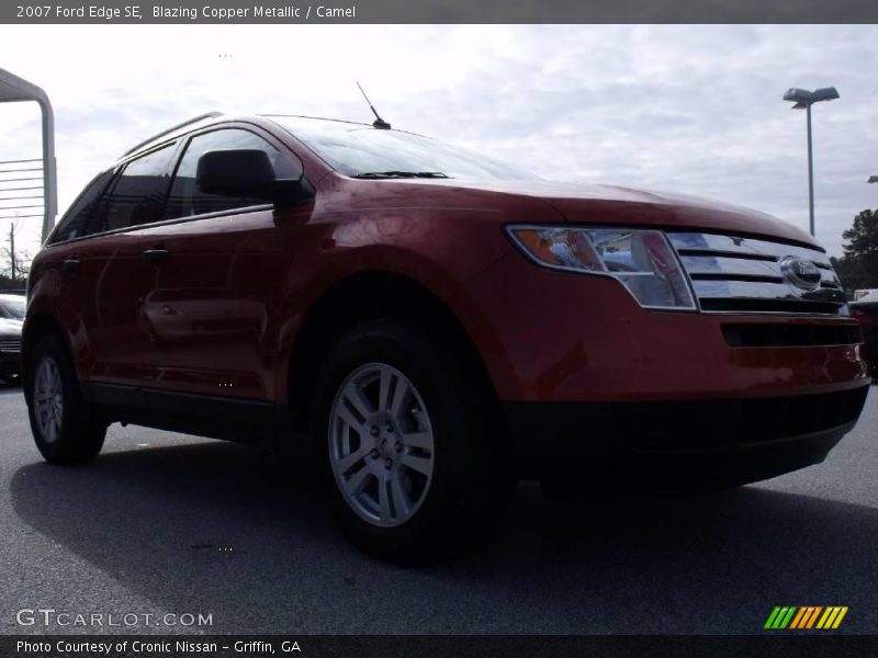 Blazing Copper Metallic / Camel 2007 Ford Edge SE