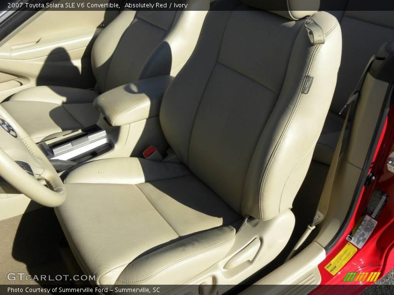 Absolutely Red / Ivory 2007 Toyota Solara SLE V6 Convertible