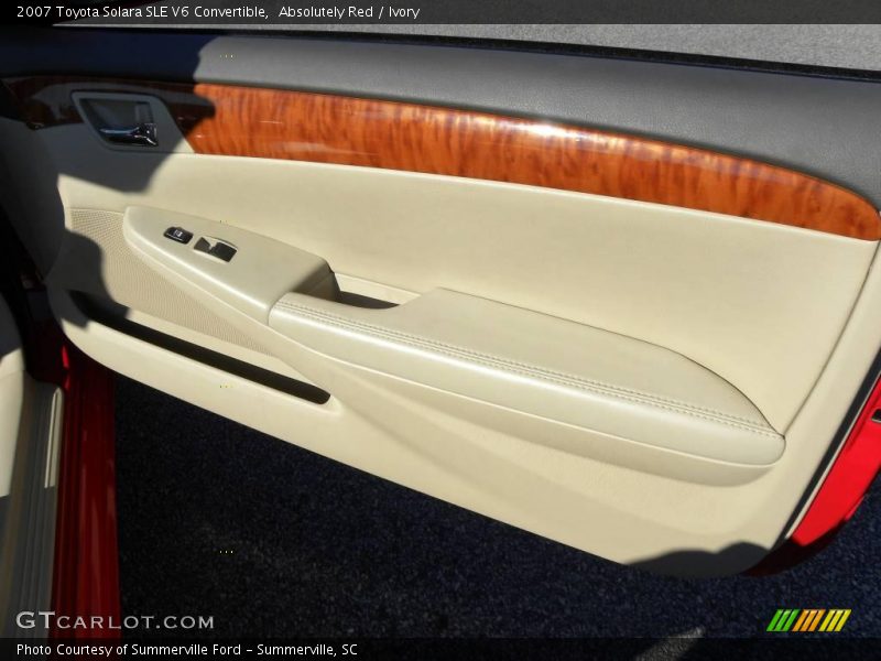 Absolutely Red / Ivory 2007 Toyota Solara SLE V6 Convertible