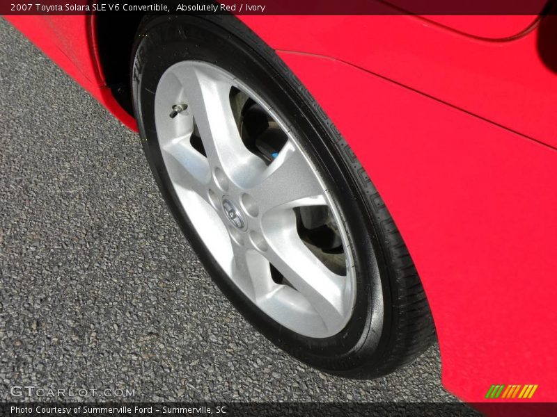 Absolutely Red / Ivory 2007 Toyota Solara SLE V6 Convertible