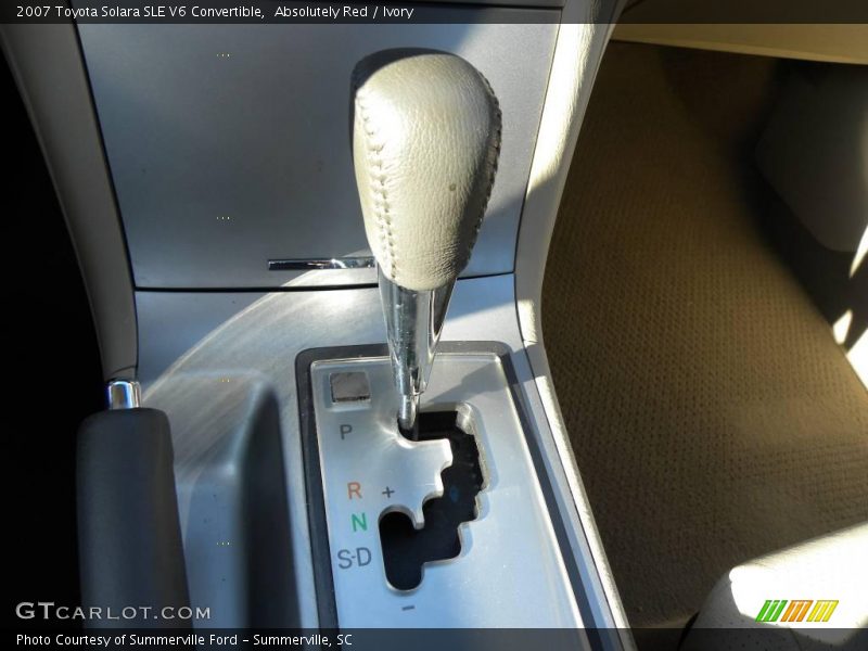 Absolutely Red / Ivory 2007 Toyota Solara SLE V6 Convertible