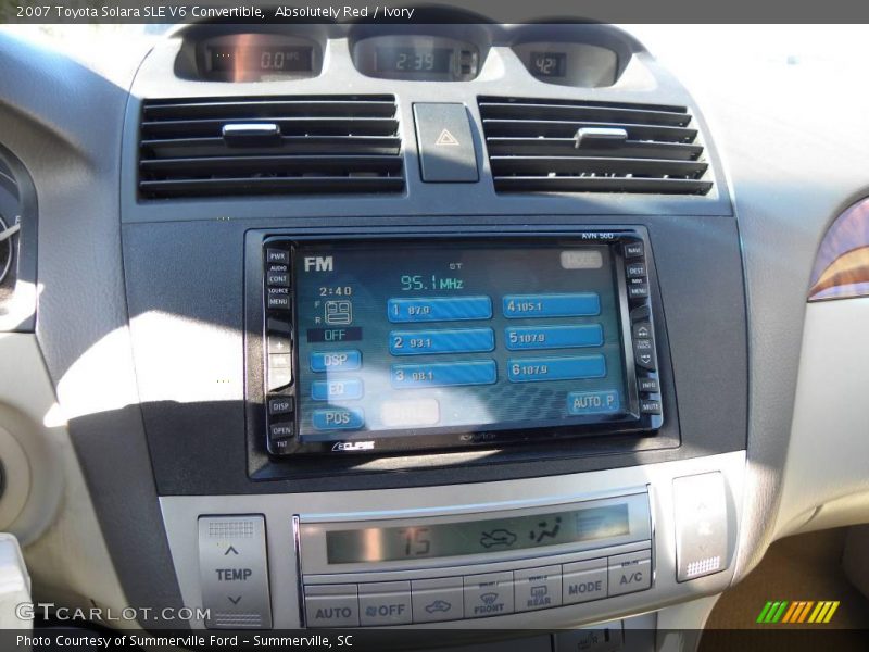 Absolutely Red / Ivory 2007 Toyota Solara SLE V6 Convertible
