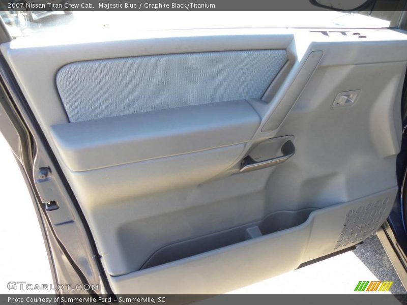 Majestic Blue / Graphite Black/Titanium 2007 Nissan Titan Crew Cab