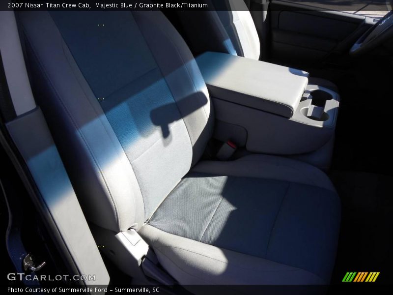 Majestic Blue / Graphite Black/Titanium 2007 Nissan Titan Crew Cab