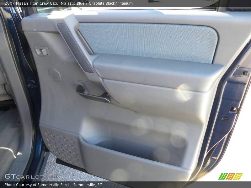 Majestic Blue / Graphite Black/Titanium 2007 Nissan Titan Crew Cab