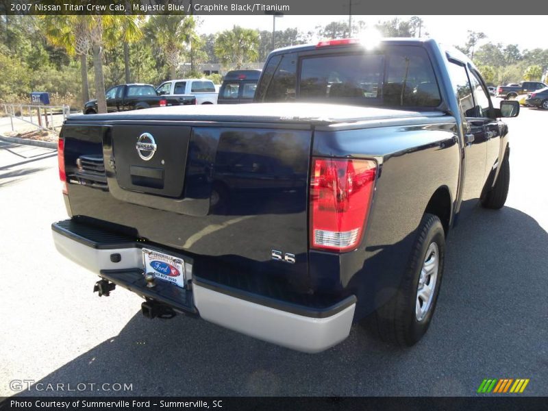 Majestic Blue / Graphite Black/Titanium 2007 Nissan Titan Crew Cab