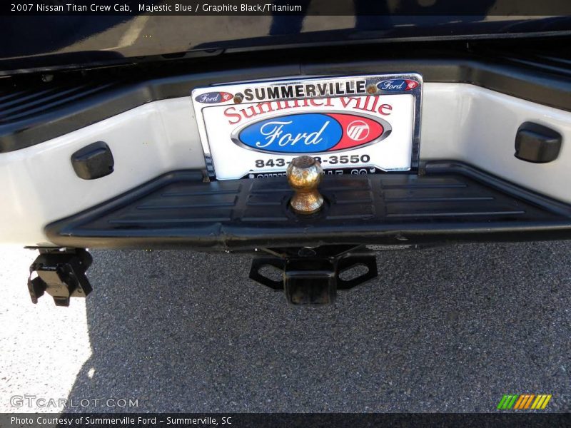 Majestic Blue / Graphite Black/Titanium 2007 Nissan Titan Crew Cab