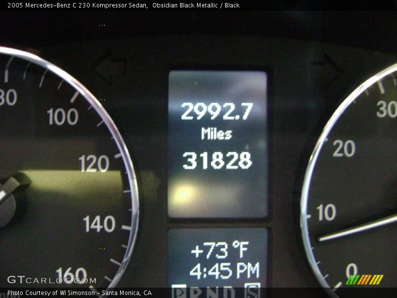 Obsidian Black Metallic / Black 2005 Mercedes-Benz C 230 Kompressor Sedan