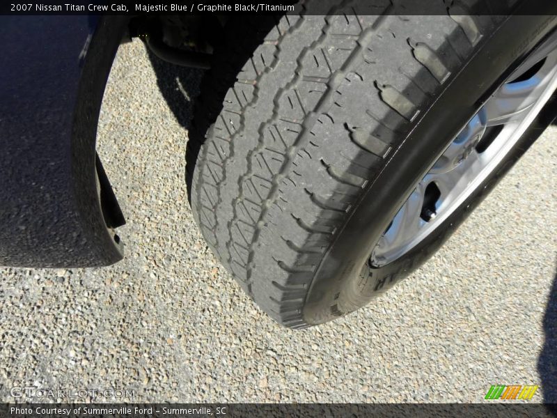 Majestic Blue / Graphite Black/Titanium 2007 Nissan Titan Crew Cab