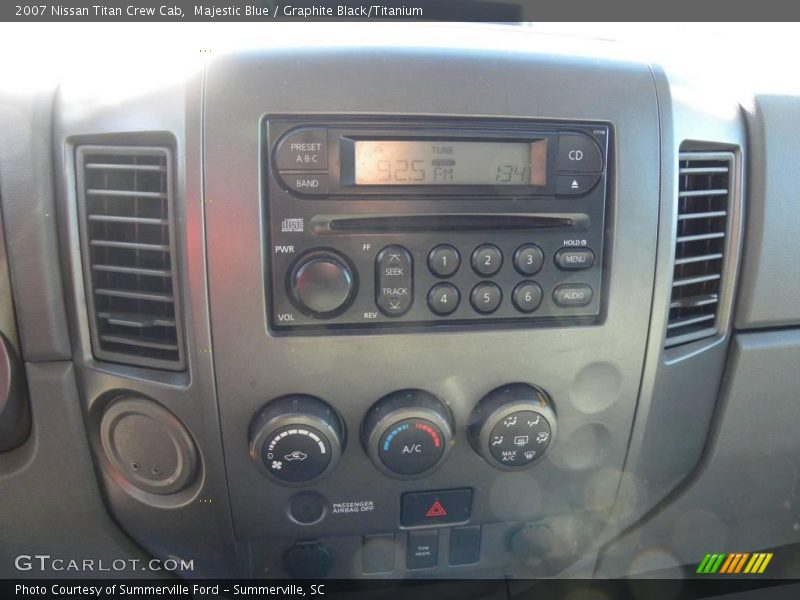Majestic Blue / Graphite Black/Titanium 2007 Nissan Titan Crew Cab