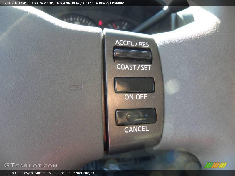 Majestic Blue / Graphite Black/Titanium 2007 Nissan Titan Crew Cab