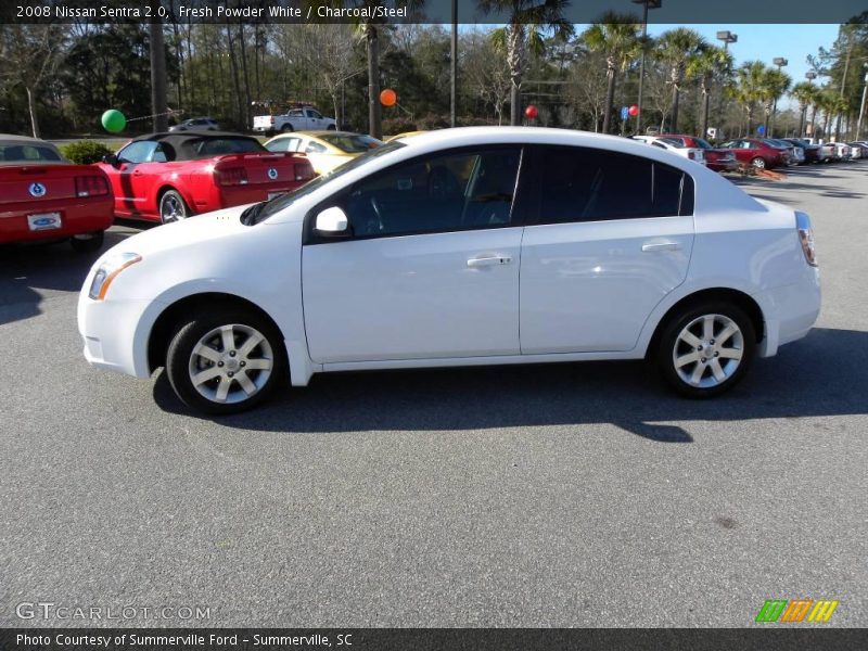 Fresh Powder White / Charcoal/Steel 2008 Nissan Sentra 2.0