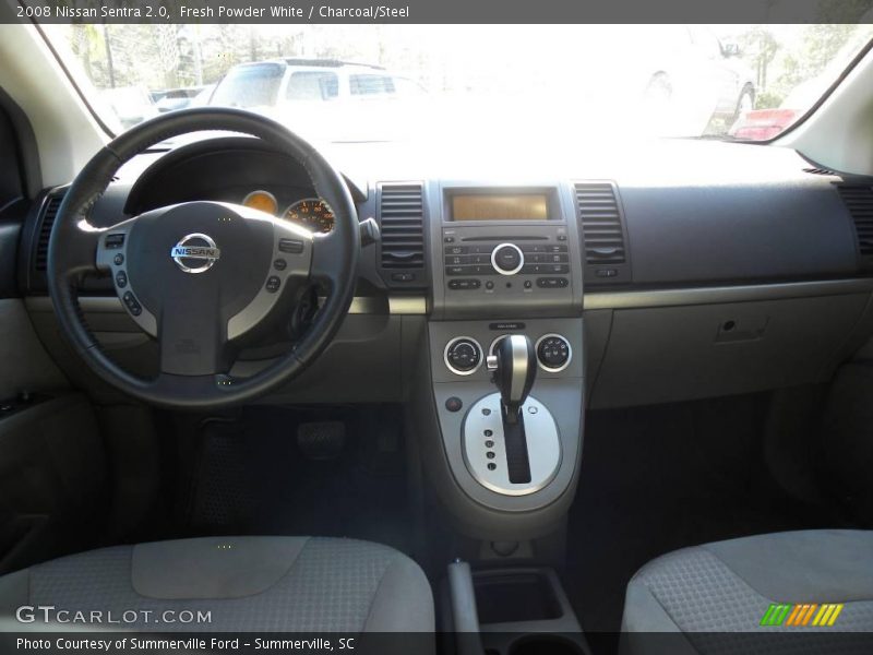 Fresh Powder White / Charcoal/Steel 2008 Nissan Sentra 2.0