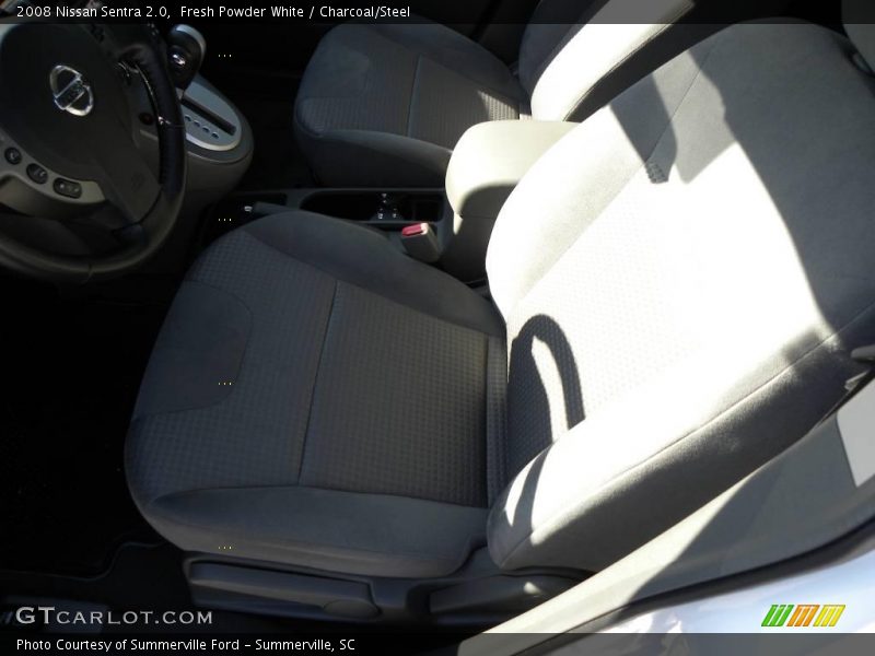 Fresh Powder White / Charcoal/Steel 2008 Nissan Sentra 2.0