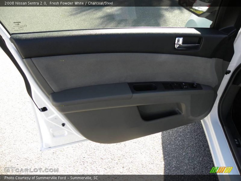 Fresh Powder White / Charcoal/Steel 2008 Nissan Sentra 2.0