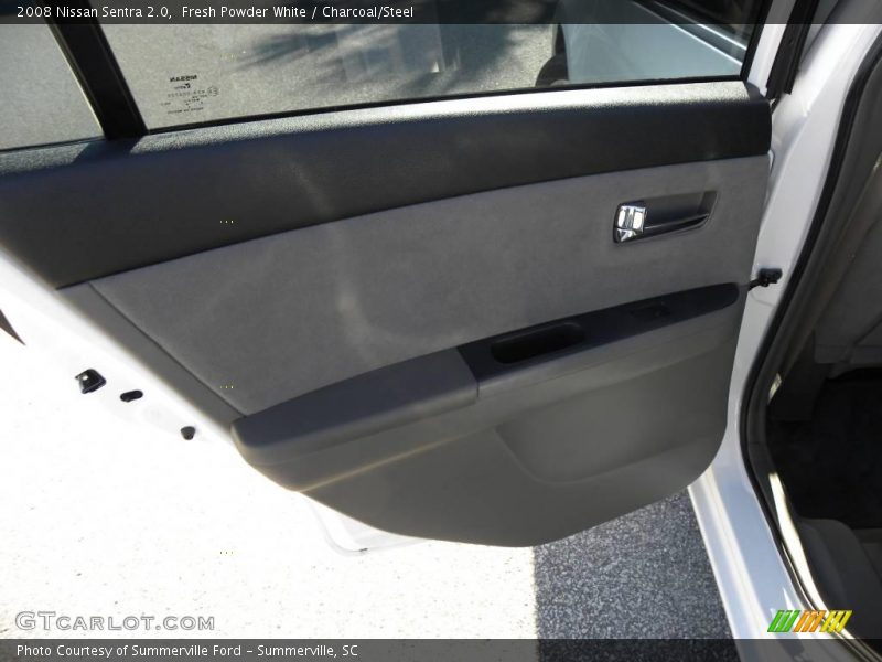 Fresh Powder White / Charcoal/Steel 2008 Nissan Sentra 2.0