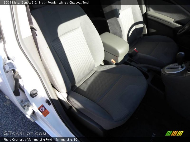 Fresh Powder White / Charcoal/Steel 2008 Nissan Sentra 2.0