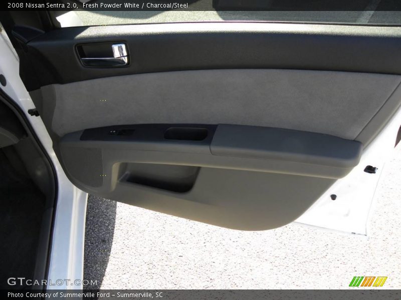 Fresh Powder White / Charcoal/Steel 2008 Nissan Sentra 2.0