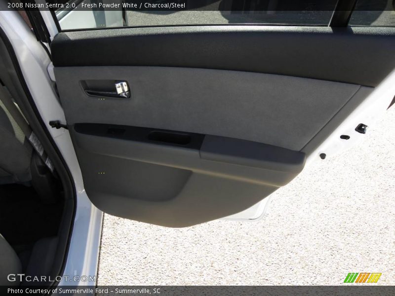 Fresh Powder White / Charcoal/Steel 2008 Nissan Sentra 2.0