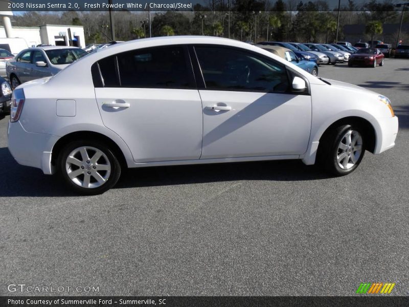 Fresh Powder White / Charcoal/Steel 2008 Nissan Sentra 2.0