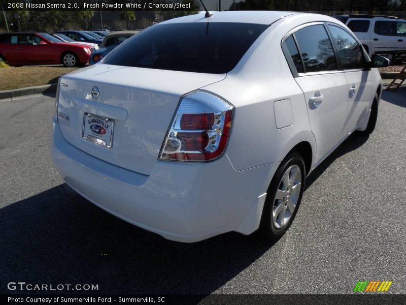 Fresh Powder White / Charcoal/Steel 2008 Nissan Sentra 2.0