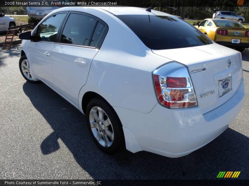Fresh Powder White / Charcoal/Steel 2008 Nissan Sentra 2.0