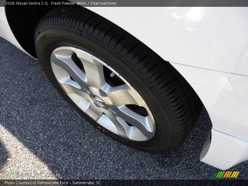 Fresh Powder White / Charcoal/Steel 2008 Nissan Sentra 2.0
