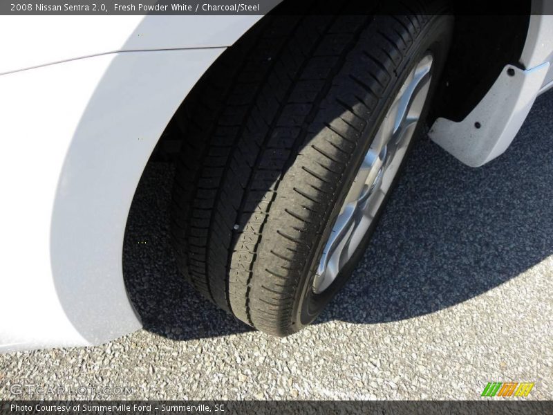 Fresh Powder White / Charcoal/Steel 2008 Nissan Sentra 2.0