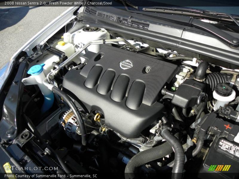 Fresh Powder White / Charcoal/Steel 2008 Nissan Sentra 2.0