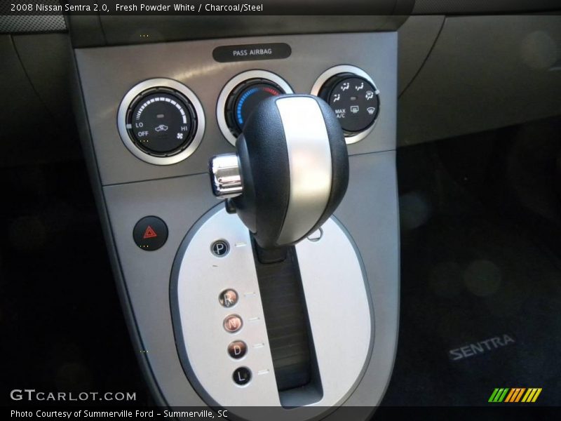 Fresh Powder White / Charcoal/Steel 2008 Nissan Sentra 2.0