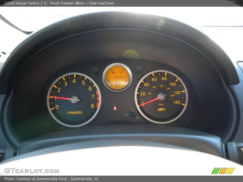 Fresh Powder White / Charcoal/Steel 2008 Nissan Sentra 2.0
