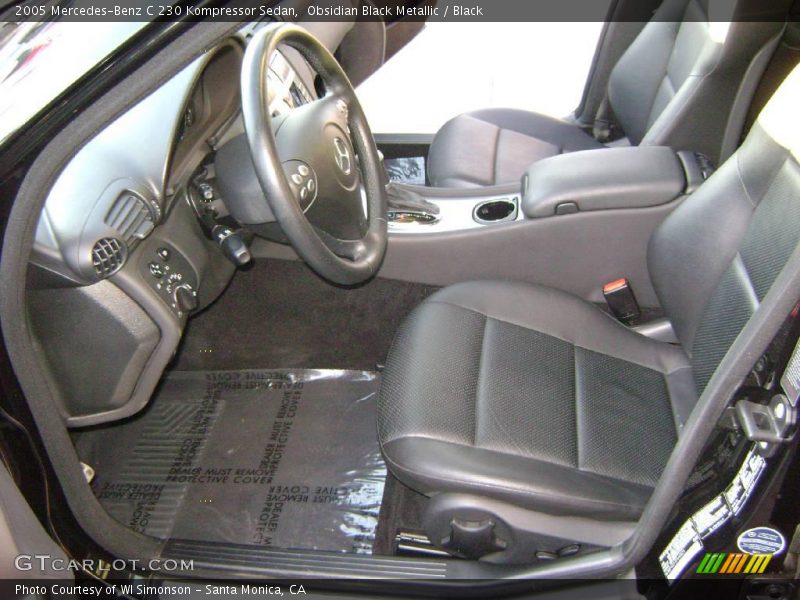 Obsidian Black Metallic / Black 2005 Mercedes-Benz C 230 Kompressor Sedan