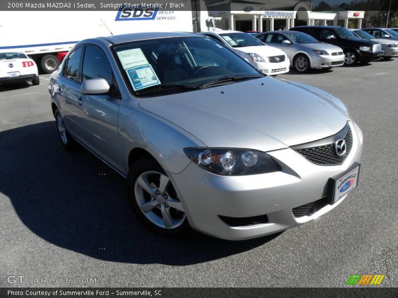 Sunlight Silver Metallic / Black 2006 Mazda MAZDA3 i Sedan