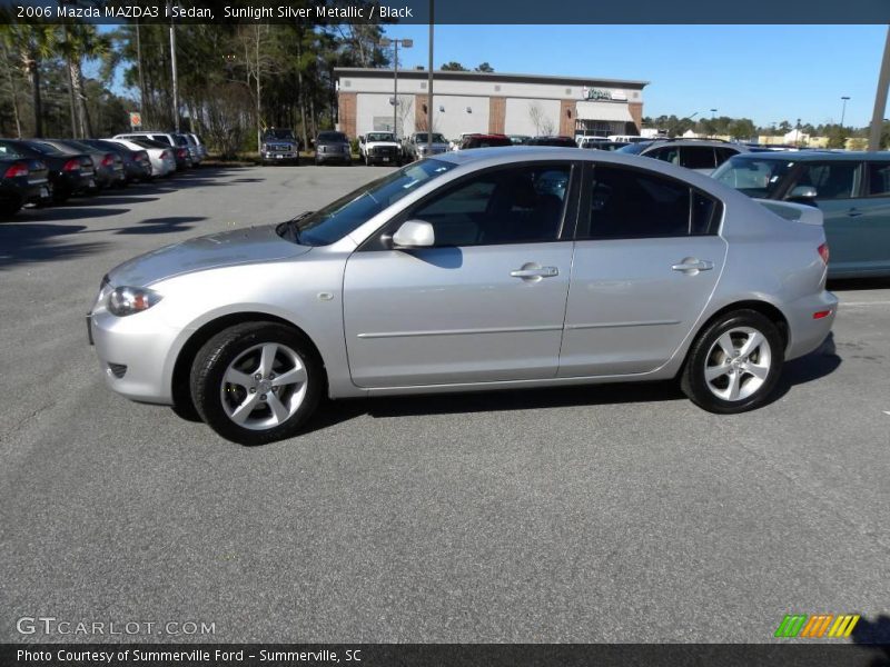 Sunlight Silver Metallic / Black 2006 Mazda MAZDA3 i Sedan