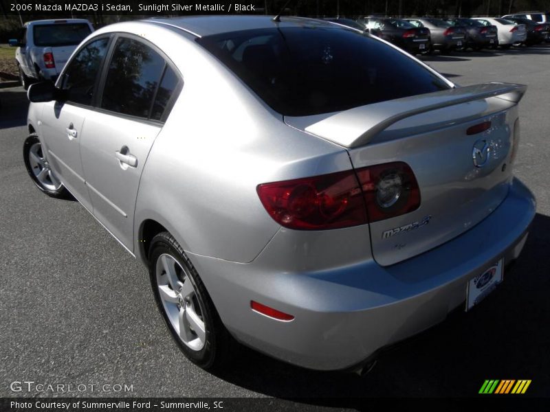 Sunlight Silver Metallic / Black 2006 Mazda MAZDA3 i Sedan