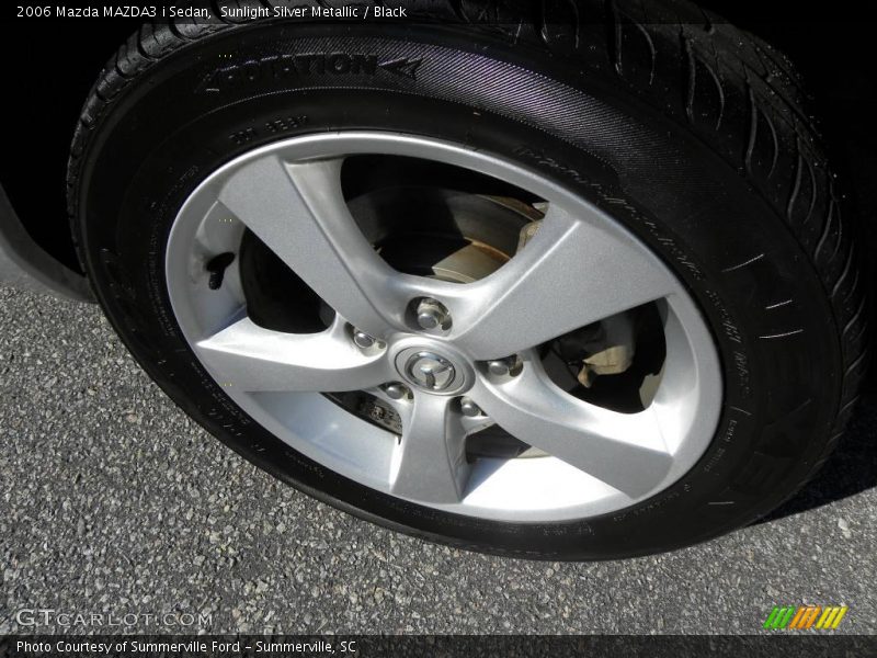 Sunlight Silver Metallic / Black 2006 Mazda MAZDA3 i Sedan